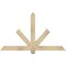 Ekena Millwork Kennewick Rough Sawn Timber Gable Bracket, Douglas Fir, 60"W x 35"H x 4"D x 4"F, 14/12 Pitch GBW060X35X0404KEN00RDF - alternate 1